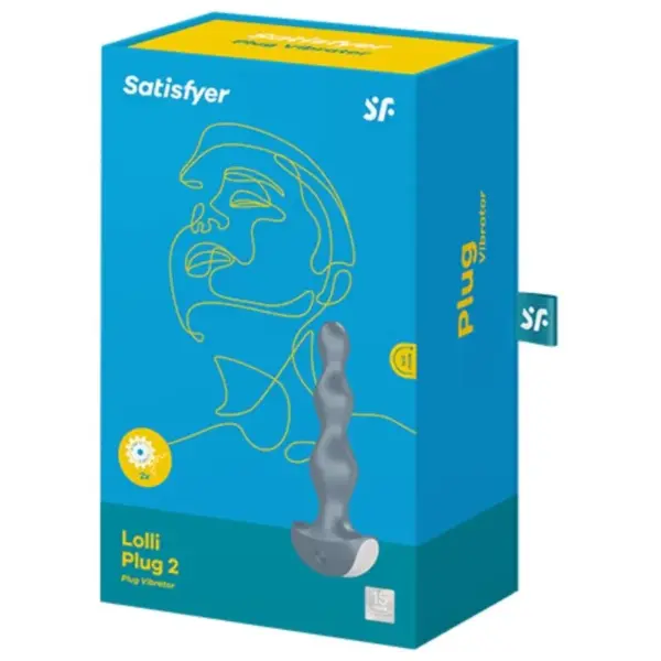 Satisfyer - Lolli Plug 2 Vibrador Plug Gris - Imagen 3