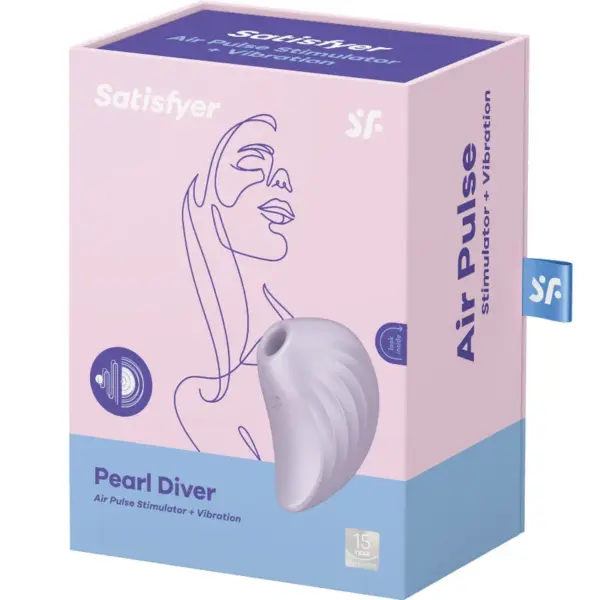 Satisfyer - Pearl Diver Estimulador y Vibrador Violeta - Imagen 4