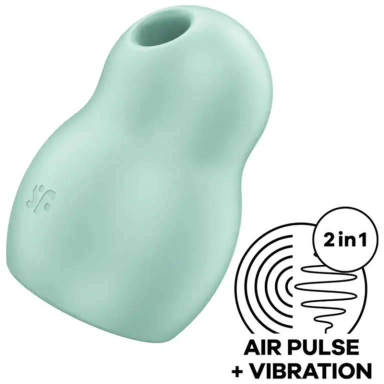 SATISFYER - PRO TO GO 1 Estimulador y Vibrador Doble Verde