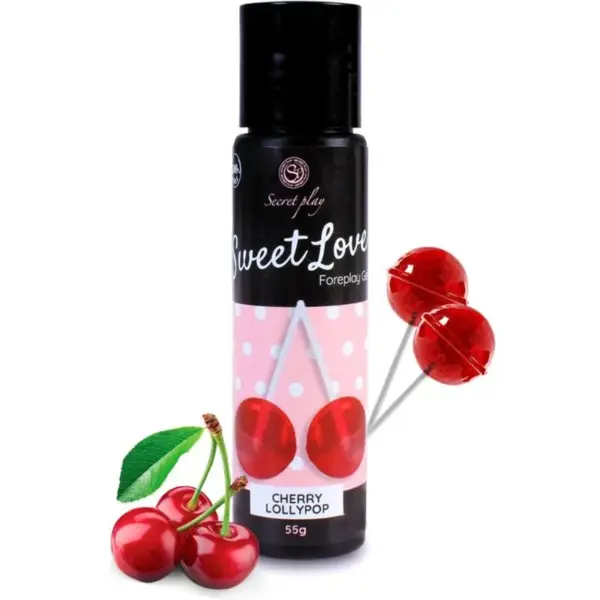 SECRETPLAY - Gel comestible Cereza Lollipop 60 ml - Imagen 2