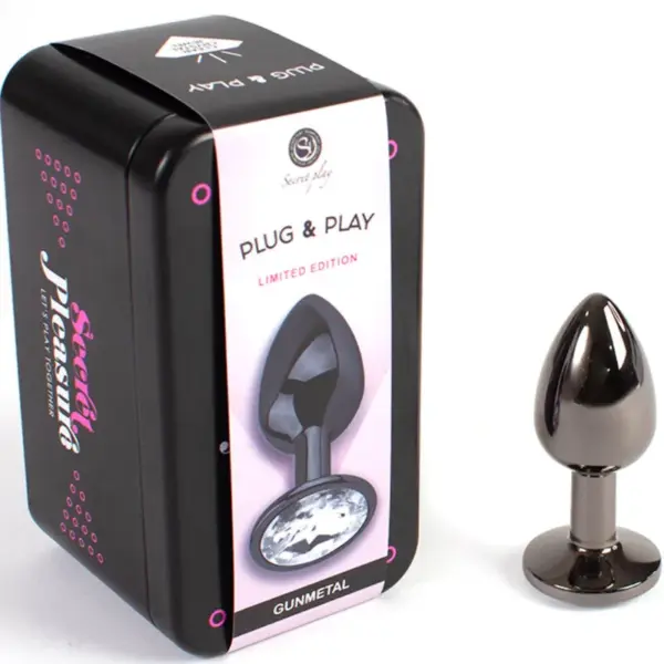 SECRETPLAY - Gunmetal Butt Plug Talla S 7 cm - Imagen 2
