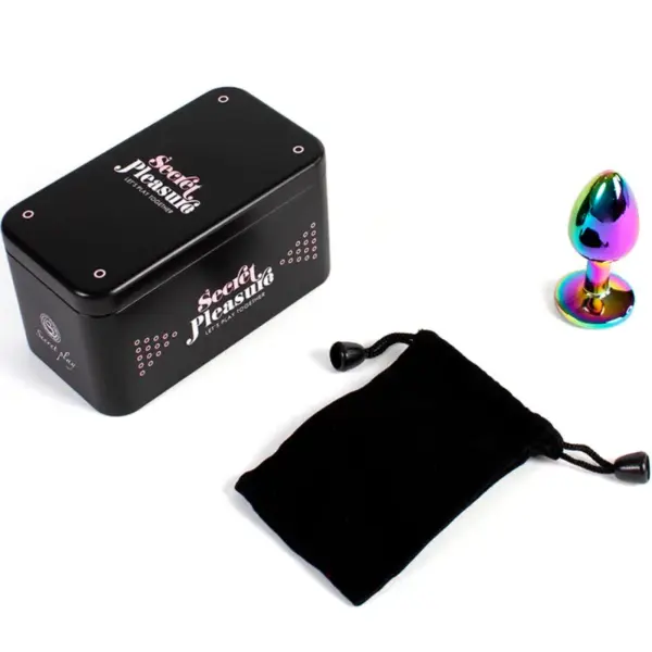 SECRETPLAY - Metal Butt Plug Multicolor Talla S 7 cm - Imagen 4