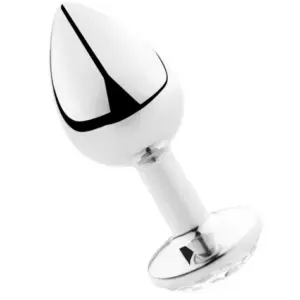 SECRETPLAY - Plug anal aluminio transparente 7 cm para una experiencia única