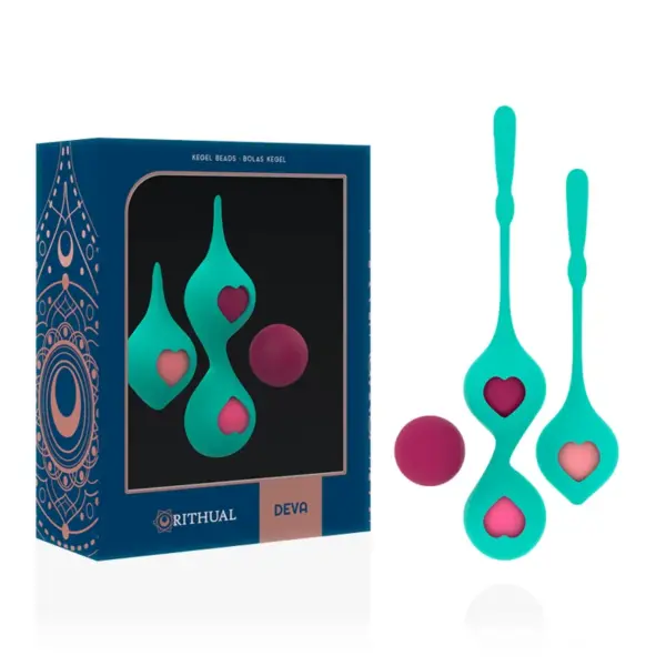 Deva - Set de Entrenamiento Pélvico Verde Aqua para Placer y Bienestar - Imagen 2