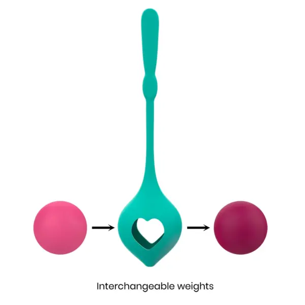 Deva - Set de Entrenamiento Pélvico Verde Aqua para Placer y Bienestar - Imagen 5