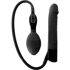 Seven Creations - Vibrador Hinchable Negro para Placer Infinito