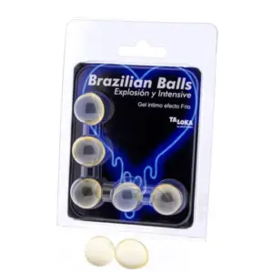 TALOKA - Brazilian Balls Gel Excitante Efecto Frío y Vibración 5 Bolas