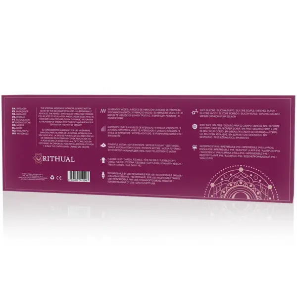 VARITA RITUAL AKASHA RECARGABLE POTENTE 2.0 ORQUIDEA - Masajeador Erótico Premium - Imagen 6