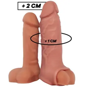 VIRILXL - Extensión de pene Liquid Silicone V9 Natural para mayor placer