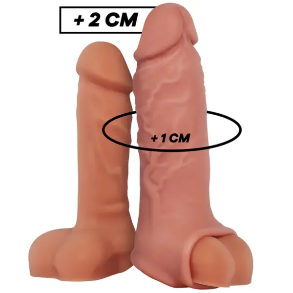 VIRILXL - Extensión de pene Liquid Silicone V9 Natural para mayor placer