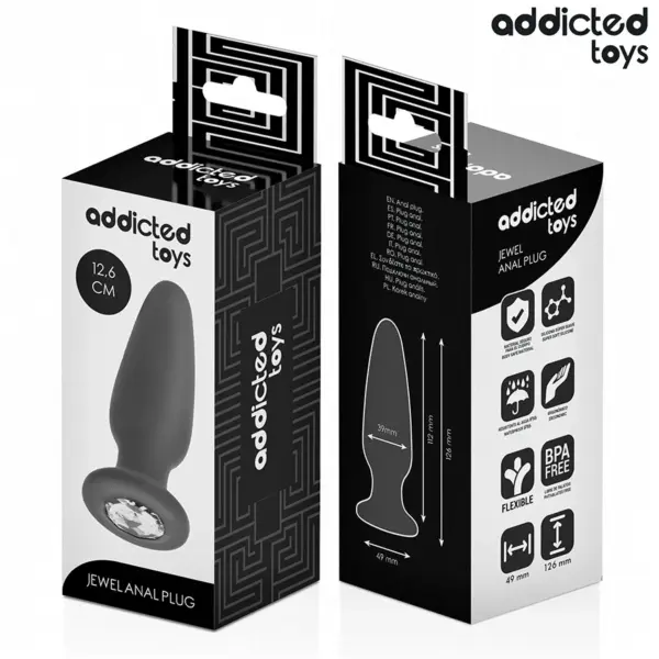 ADDICTED TOYS - Plug Anal con Joya Silicona Talla L 12,6 cm - Imagen 6