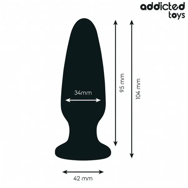 ADDICTED TOYS - Plug anal con joya silicona talla M 10,4 cm - Imagen 4