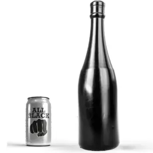 All Black - Buttplug de champán 34,5 cm para experiencias únicas