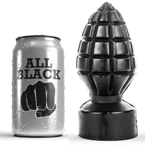 ALL BLACK - Plug anal 14 cm para experiencias explosivas