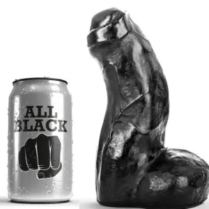 All Black - Consolador Realista Negro de 17 cm para Placer Sin Límites
