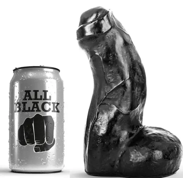 All Black - Consolador Realista Negro de 17 cm para Placer Sin Límites