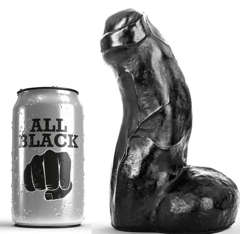 All Black - Consolador Realista Negro de 17 cm para Placer Sin Límites