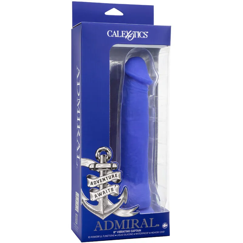 CalExotics - Vibrador realístico Admiral Captain Dildo azul - Imagen 5