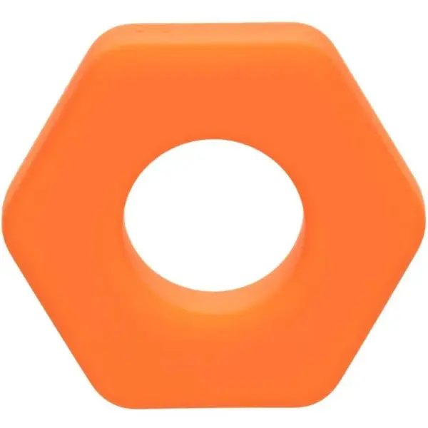 CalExotics - Alpha Anillo Prolong Sexgono Naranja para Placer Extendido - Imagen 3