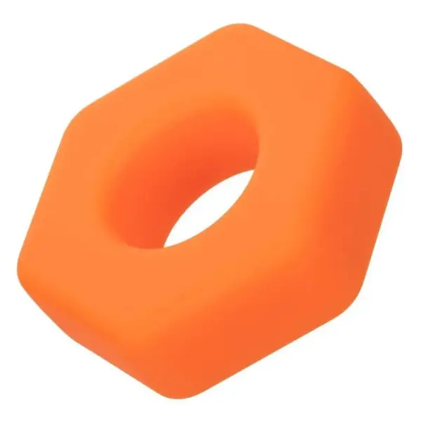 CalExotics - Alpha Anillo Prolong Sexgono Naranja para Placer Extendido - Imagen 5