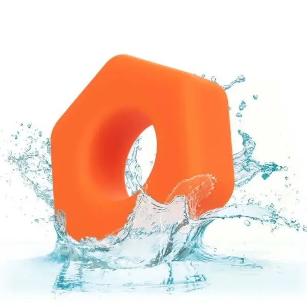 CalExotics - Alpha Anillo Prolong Sexgono Naranja para Placer Extendido - Imagen 6