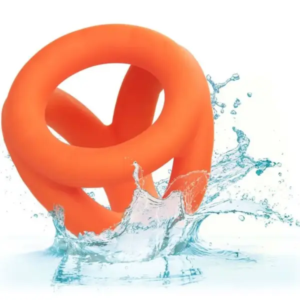 CalExotics - Alpha Triple Anillo Naranja para Placer Masculino - Imagen 10