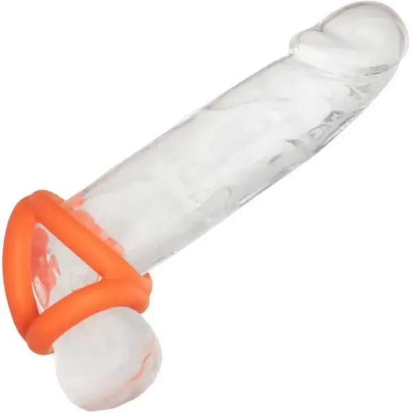 CalExotics - Alpha Triple Anillo Naranja para Placer Masculino - Imagen 12