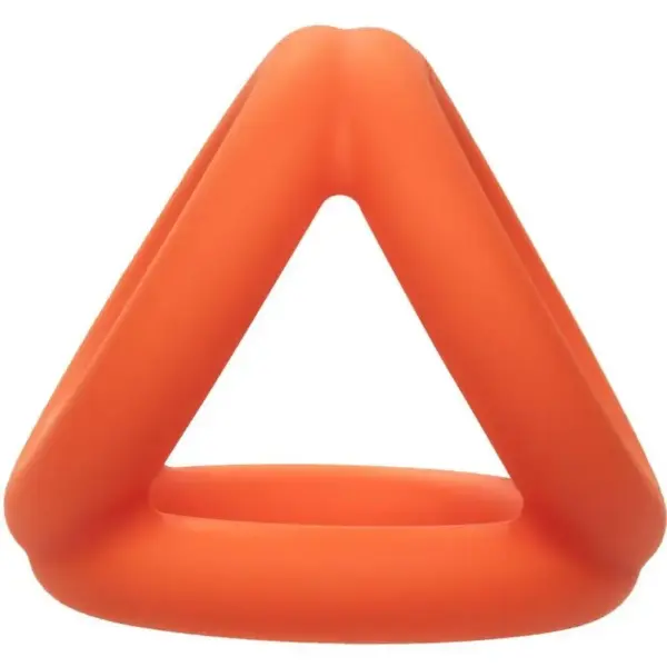 CalExotics - Alpha Triple Anillo Naranja para Placer Masculino - Imagen 8