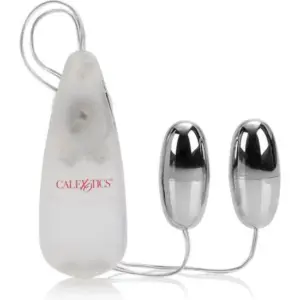CALEXOTICS - Balas Vibradoras Plateadas Duo para Placer Inigualable
