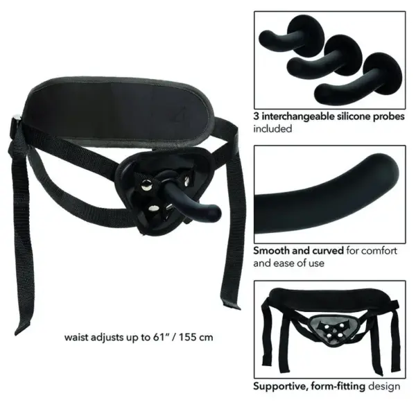 CalExotics - Boundless Kit Arnés Silicona Curvado - Imagen 12