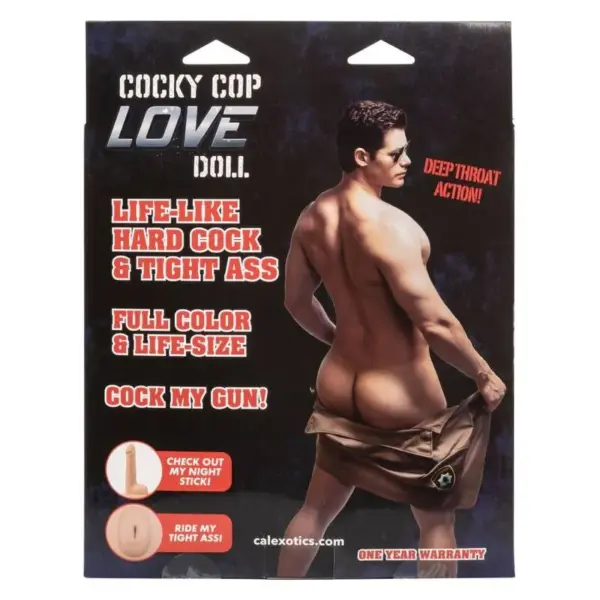 CALEXOTICS - Cocky Cop Love Doll Inflable para Placer Masculino - Imagen 3