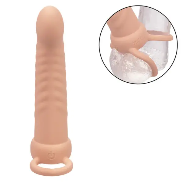 Calexotics - Maxx Doble Penetrador Acanelado 10 Vibraciones Natural - Imagen 6