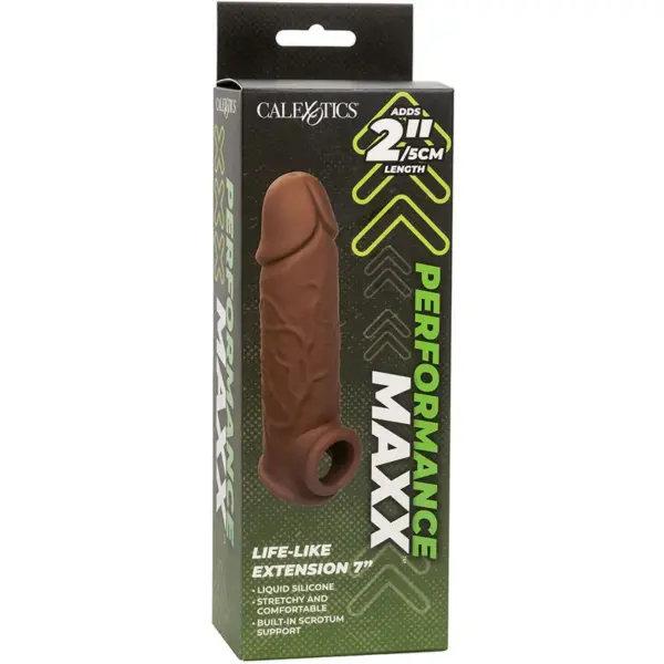 CalExotics - Performance Maxx Extensión Realista 7 Piel Moreno - Imagen 12