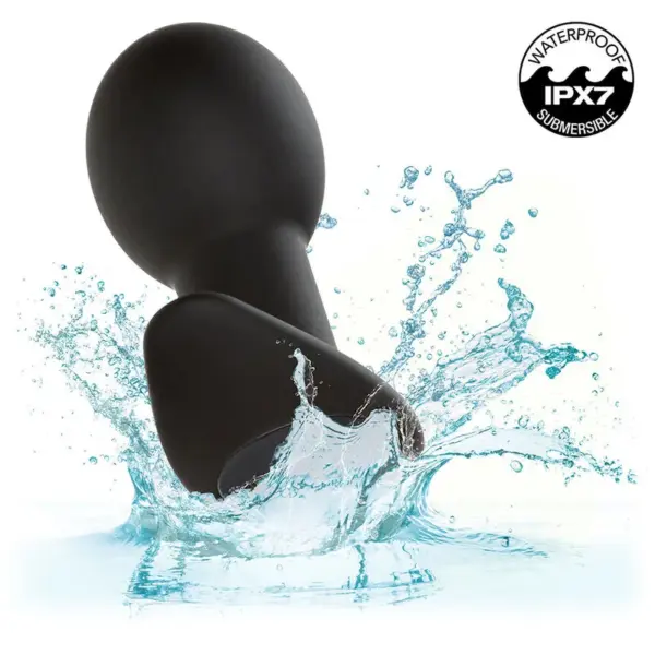 CALEXOTICS - Rock Bottom Plug Anal 10 Vibraciones Silicona Negro - Imagen 9