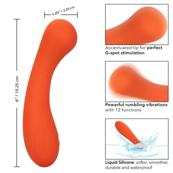 CALEXOTICS - Stella G-Wand Naranja: Potente Vibrador para el Punto G - Imagen 2