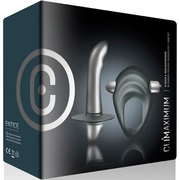 Climaximum - Entice Kit Anillo para Pene + Vibrador Próstata para Principiantes - Imagen 5