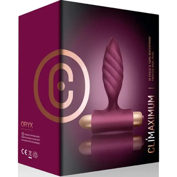 CLIMAXIMUM - Oryx Plug Anal Trenzado con Vibración - Imagen 3