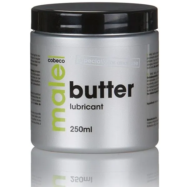 Cobeco - Male Manteca Lubricante Blanco 250 ml para Placer Masculino