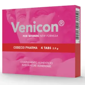 COBECO - Venicon Suplemento Libido Mujer 4 Cápsulas
