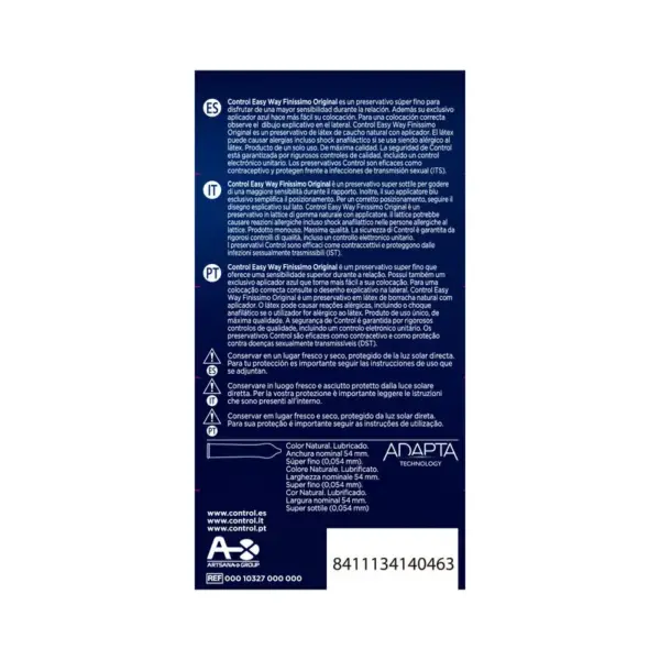 Control - Preservativo Easy Way Finissimo 10 Unidades - Imagen 2