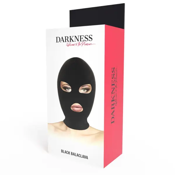 DARKNESS - BDSM Máscara Sumisión Boca y Ojos Negro - Imagen 3