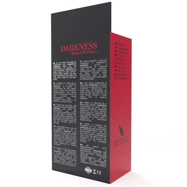 DARKNESS - BDSM Máscara Sumisión Boca y Ojos Negro - Imagen 4