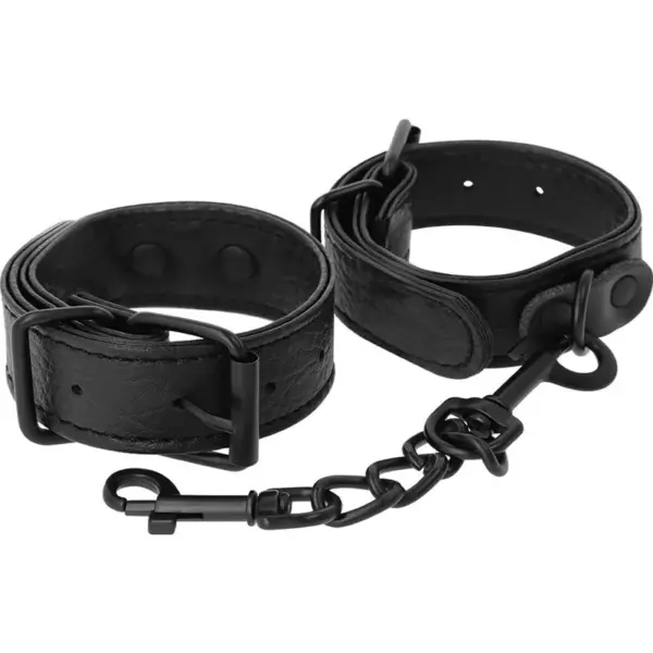 Darkness - Esposas Ancho Fino Texturizadas para Juegos de BDSM - Imagen 2