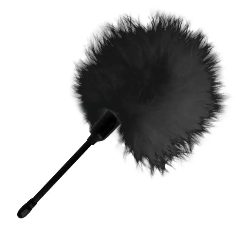 DARKNESS - Pluma Estimuladora Negro para Juegos Eróticos