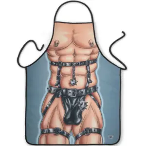 Diablo Picante - Delantal Sado Masculino para Fiestas Divertidas