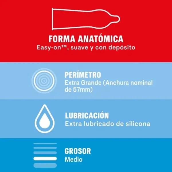 Durex - Preservativos Sensitivo XL 10 Unidades - Imagen 2