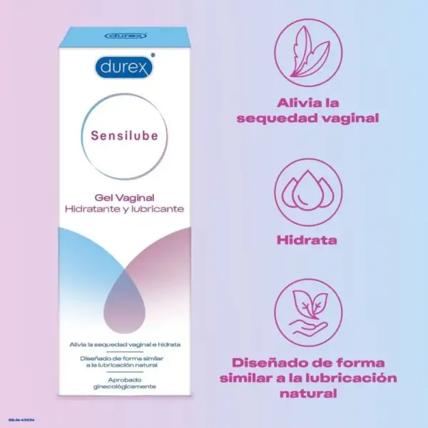 DUREX - Sensilube Gel Hidratante y Lubricante 40 ML - Imagen 2