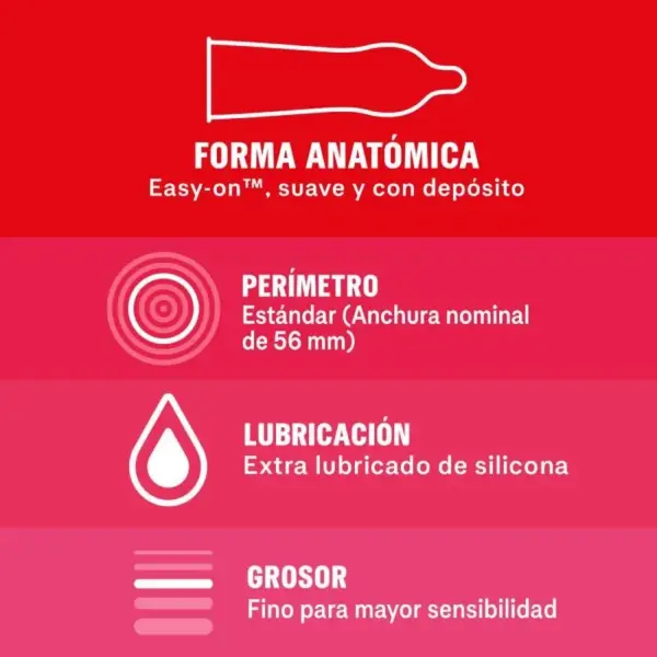 DUREX - Sensitivo Suave 12 Unidades - Preservativos Ultra Finos - Imagen 3