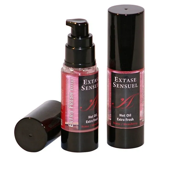 Extase Sensual - Aceite Masaje Efecto Extra Fresh Fresa 30 ml