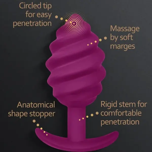 G-VIBE - GPLUG TWIST 2 PLUG ANAL MORADO: Placer Giratorio para Conocedores - Imagen 2